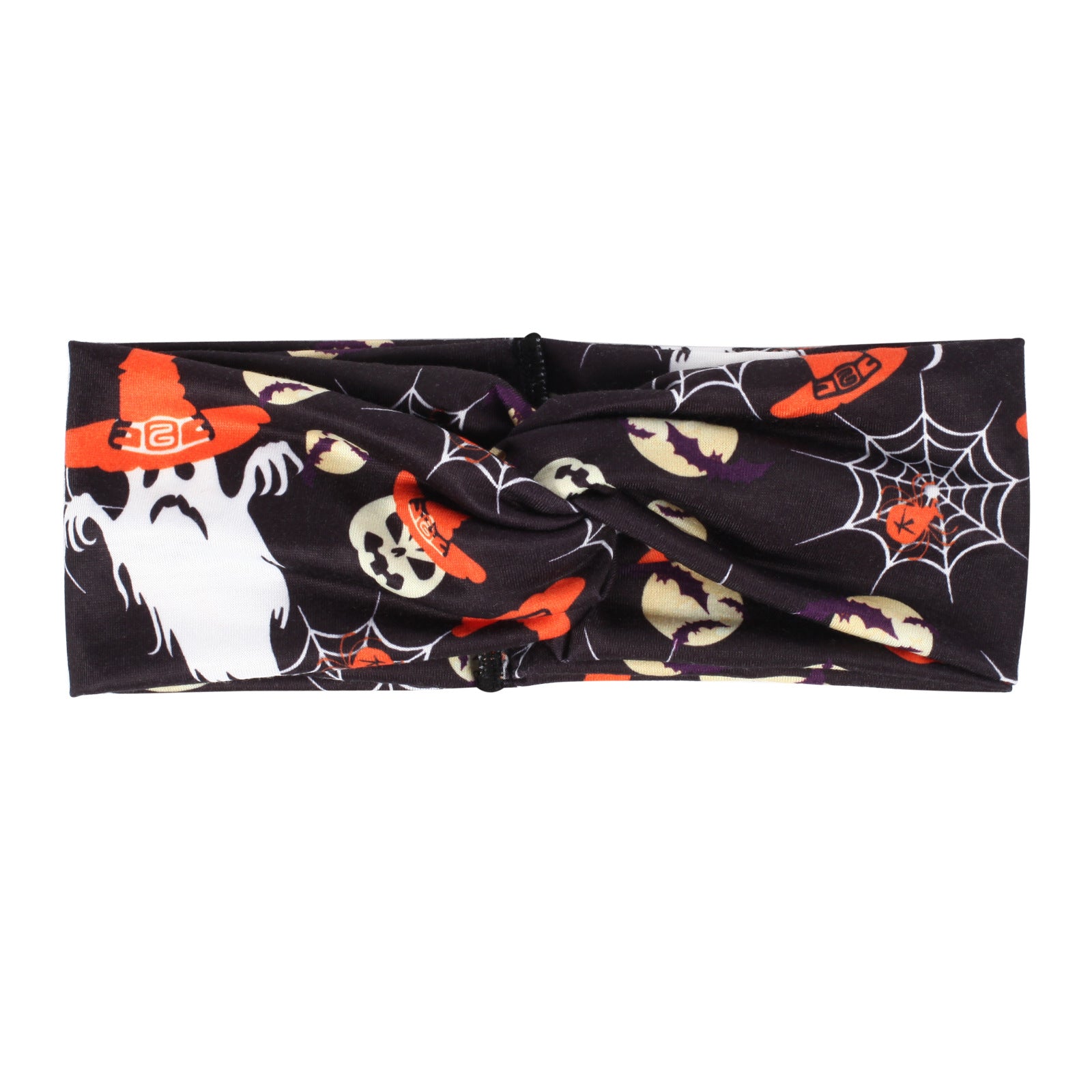 Wholesale Halloween Double Layer Cross Knot Pumpkin Skull Ghost Spider Bat Headband